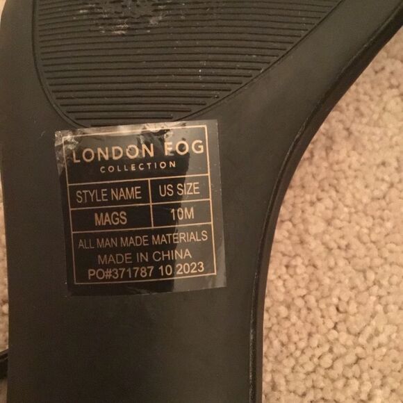 London Fog Black Sparkling Straps Heels - Picture 8 of 8